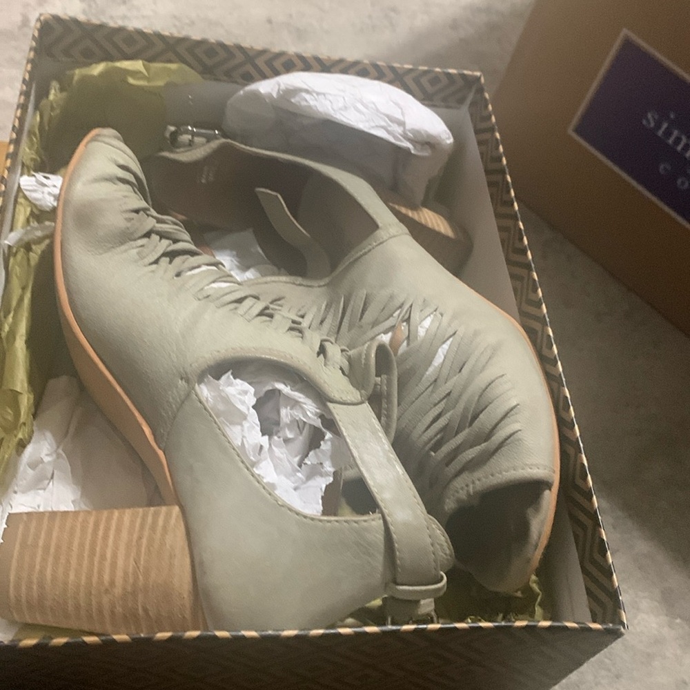 Charles David peep toe booties